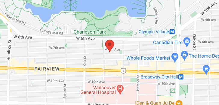 map of 17 870 W 7TH AVENUE